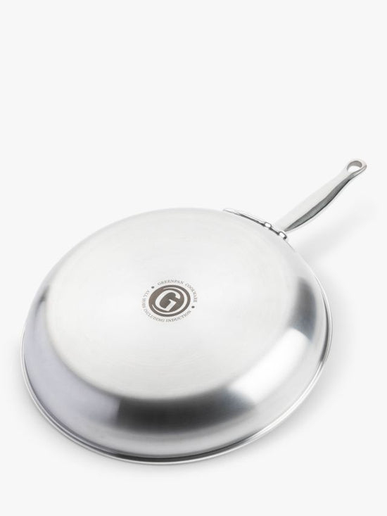 GreenPan Premiere Bratpfanne 28 cm Edelstahl Silber