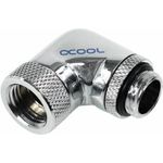 Alphacool HF Winkeladapter 90° drehbar G1/4 AG auf G1/4 IG - Chrome (17056)