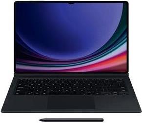 Samsung Book Cover Keyboard Slim Black - für Galaxy Tab S10 Ultra / S9 Ultra -Layout QWERTY (EF-DX920UBEGWW) (geöffnet)