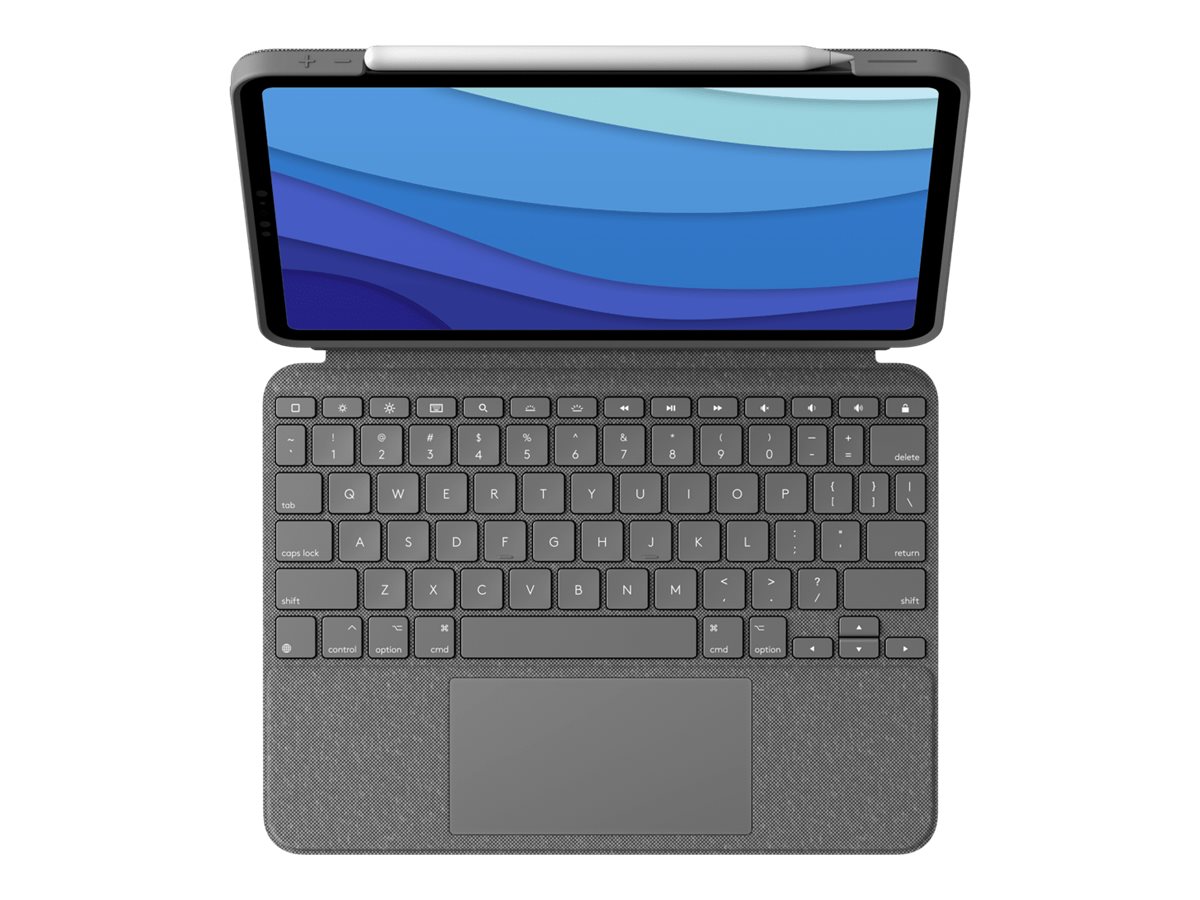 Logitech Combo Touch Tastatur-Case QWERTZ Oxford Gray