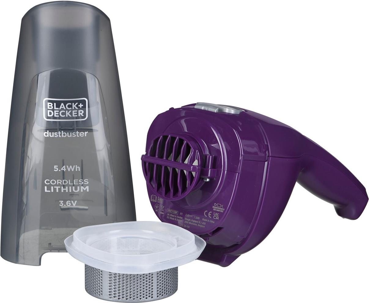 Black & Decker DustBuster NVC115W Handstaubsauger 11,5 min Grau, Violett