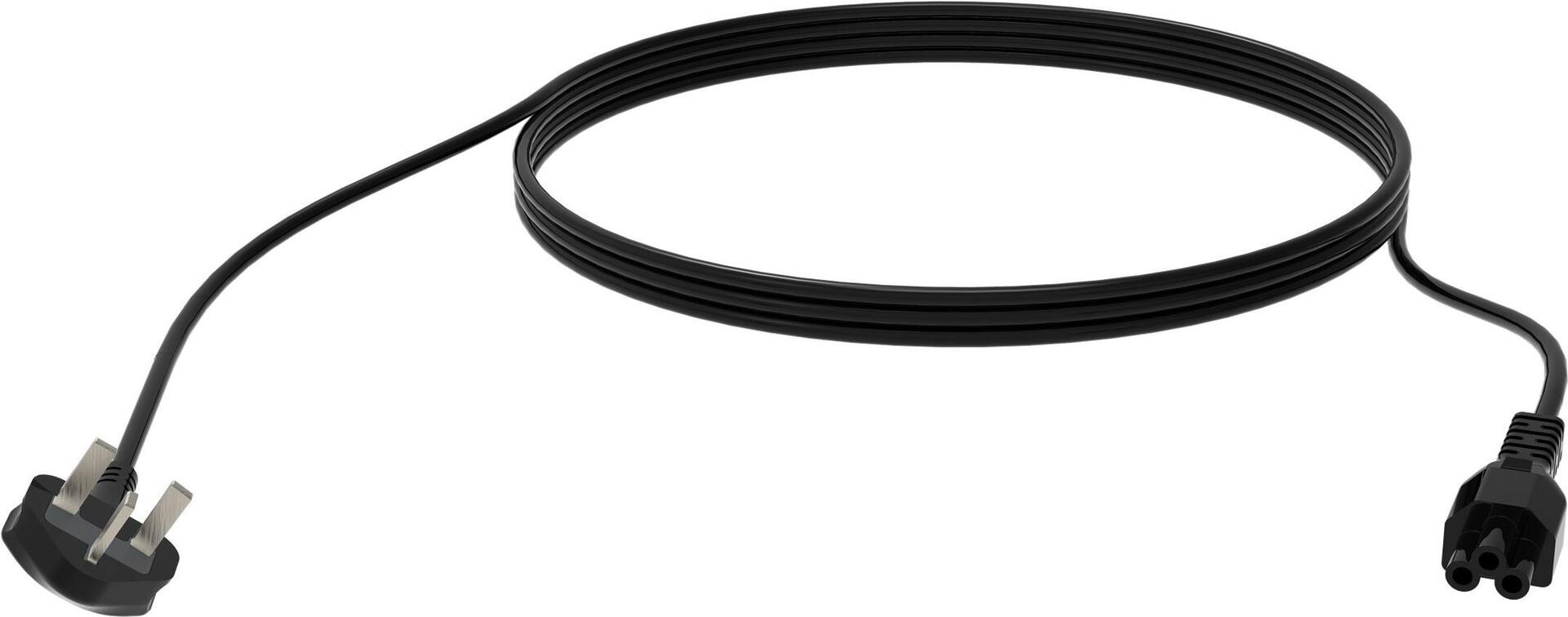 Vision 3m Black UK CloverleafPower cable (TC 3MUKCVLF/BL)