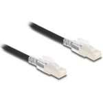Delock RJ45 Netzwerkkabel Cat.6A S/FTP mit Secure Clips Set 5 m schwarz (80258)