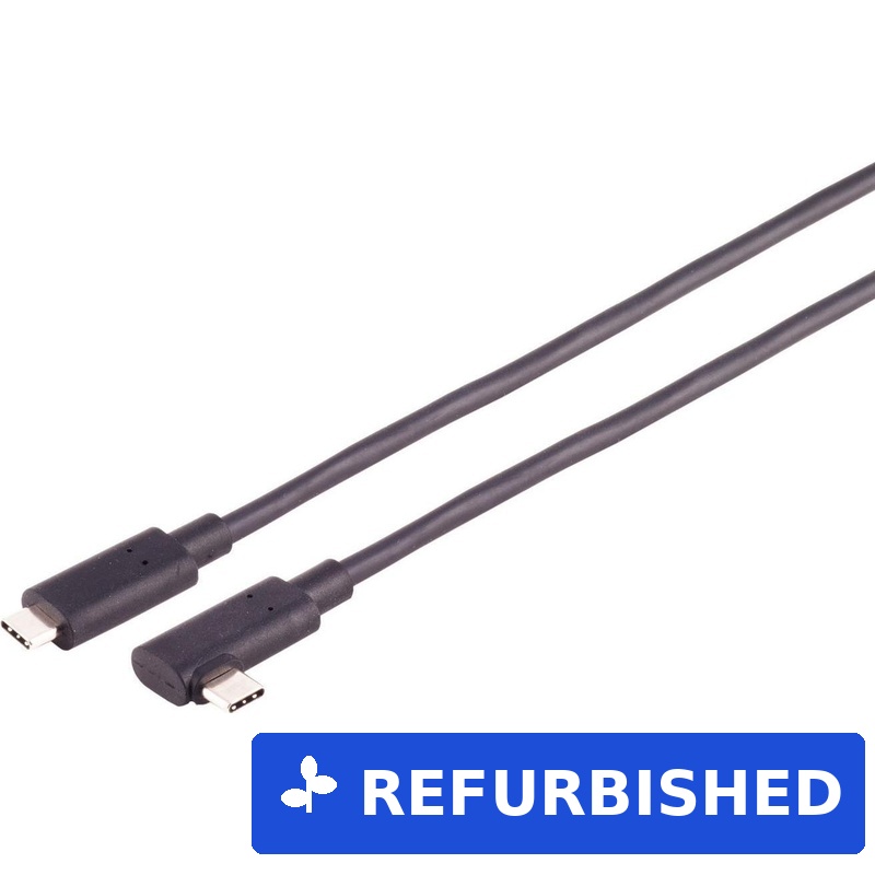 S/CONN maximum connectivity USB Anschlusskabel, Optisches USB-C Kabel, 3.2, 10Gbps, PD, 90°, 10,0m (30-42075) (geöffnet)