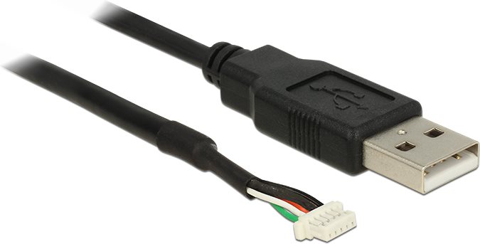 Delock Modul Anschlusskabel USB 2.0 Typ-A Stecker > 5 pin Kamera Stecker V5 A 1,5 m (95987)