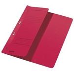 LEITZ Ösenhefter, DIN A4, Manilakarton, rot, Amtsheftung 250 g-qm, 1-2 Vorderdeckel (90 mm breit) mit Beschriftungs- - 50 Stück (3741-00-25)
