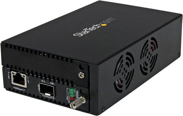 StarTech.com 10 Gigabit Ethernet Copper to Fiber Media Converter Open SFP+ (ET10GSFP)