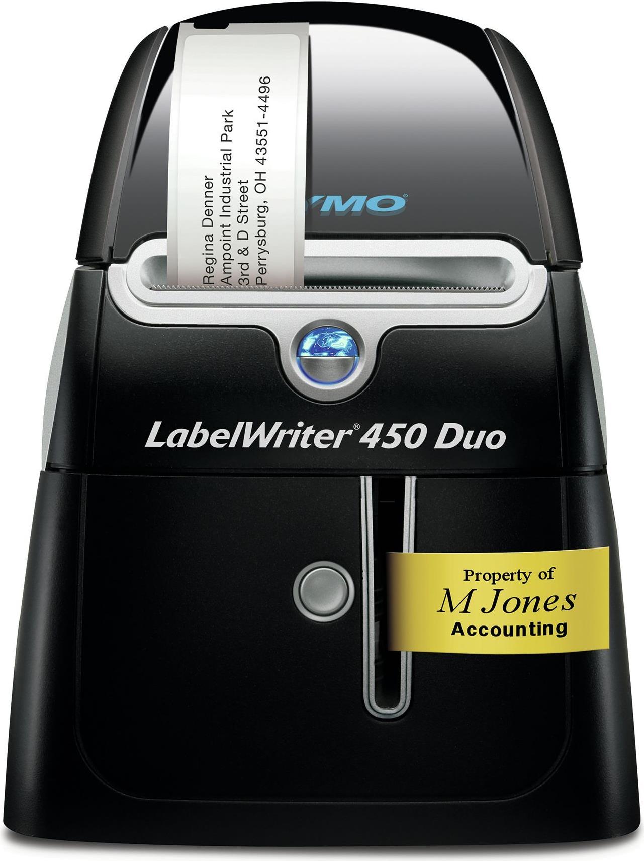 DYMO LabelWriter 450 Duo Etikettendrucker Thermodirekt 600 x 300 dpi Schwarz, Silber