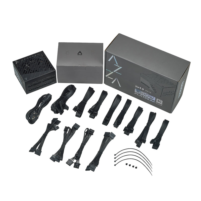 AZZA PSAZ-1000P (ATX 3.0) Netzteil 1000 W 80 PLUS Platinum PCIe 5.0 Schwarz