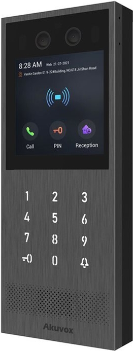 Akuvox Video-TFE X912S Kit On-Wall, big touch screen, card reader, black (X912S)
