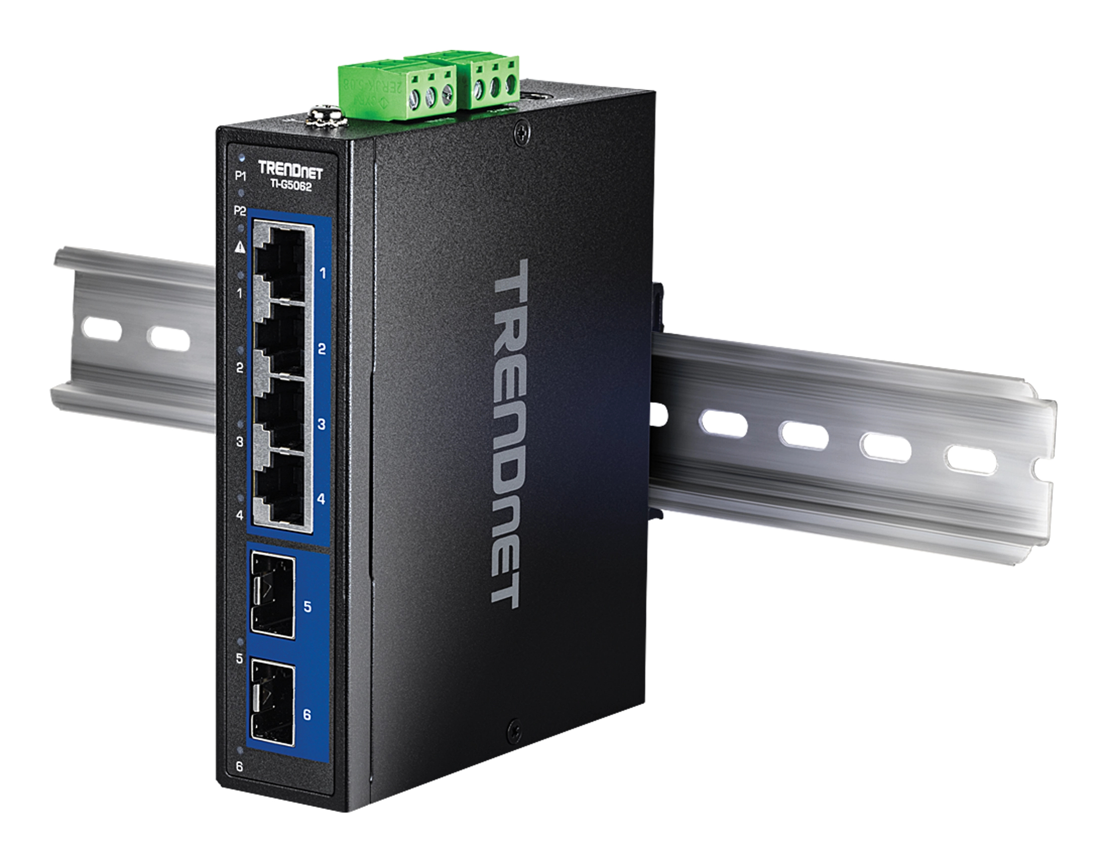TRENDnet TI-G5062 6-Port Industrial Switch Schwarz