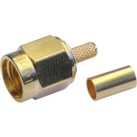 Telegärtner SMA-Kabelstecker Crimp G08 löt/crimp, C0114, G08 (RD-316), Gold (Standard) (J01150A0021)