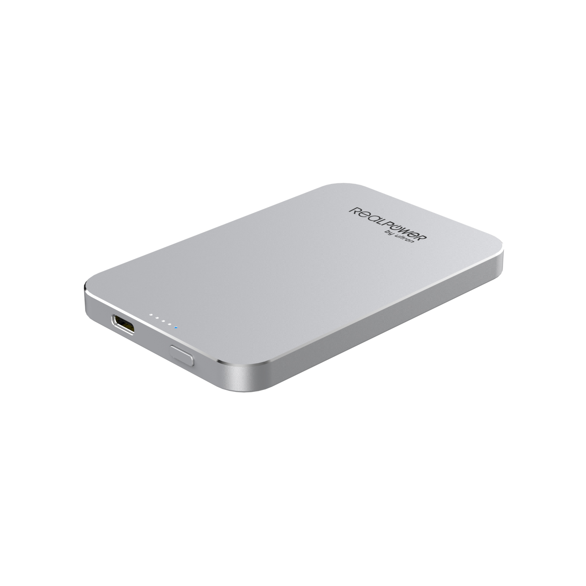 RealPower PB-5000 MAG 5000 mAh Powerbank weiss