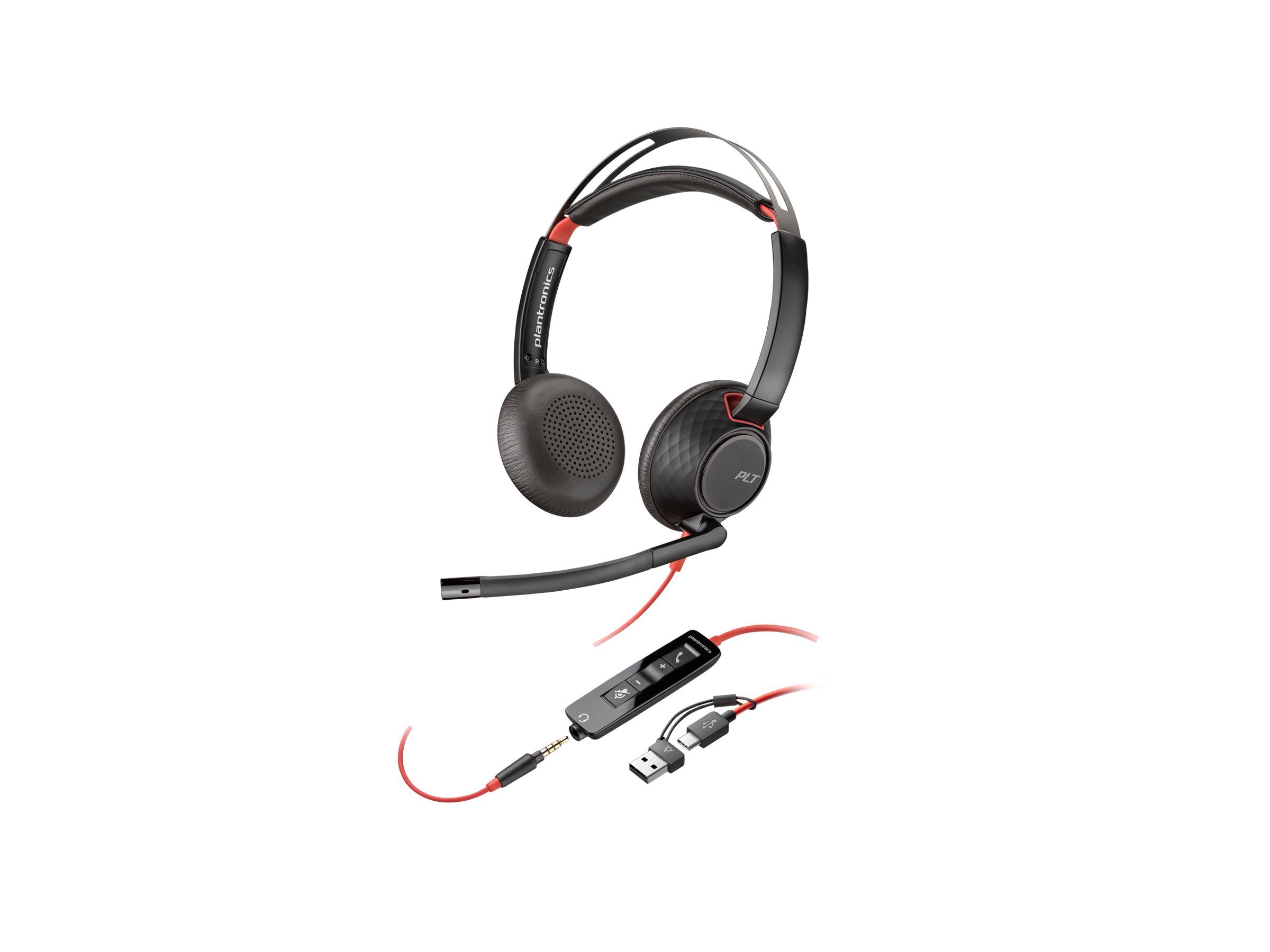 Poly Blackwire 5220 Stereo USB-C Headset On-Ear Schwarz