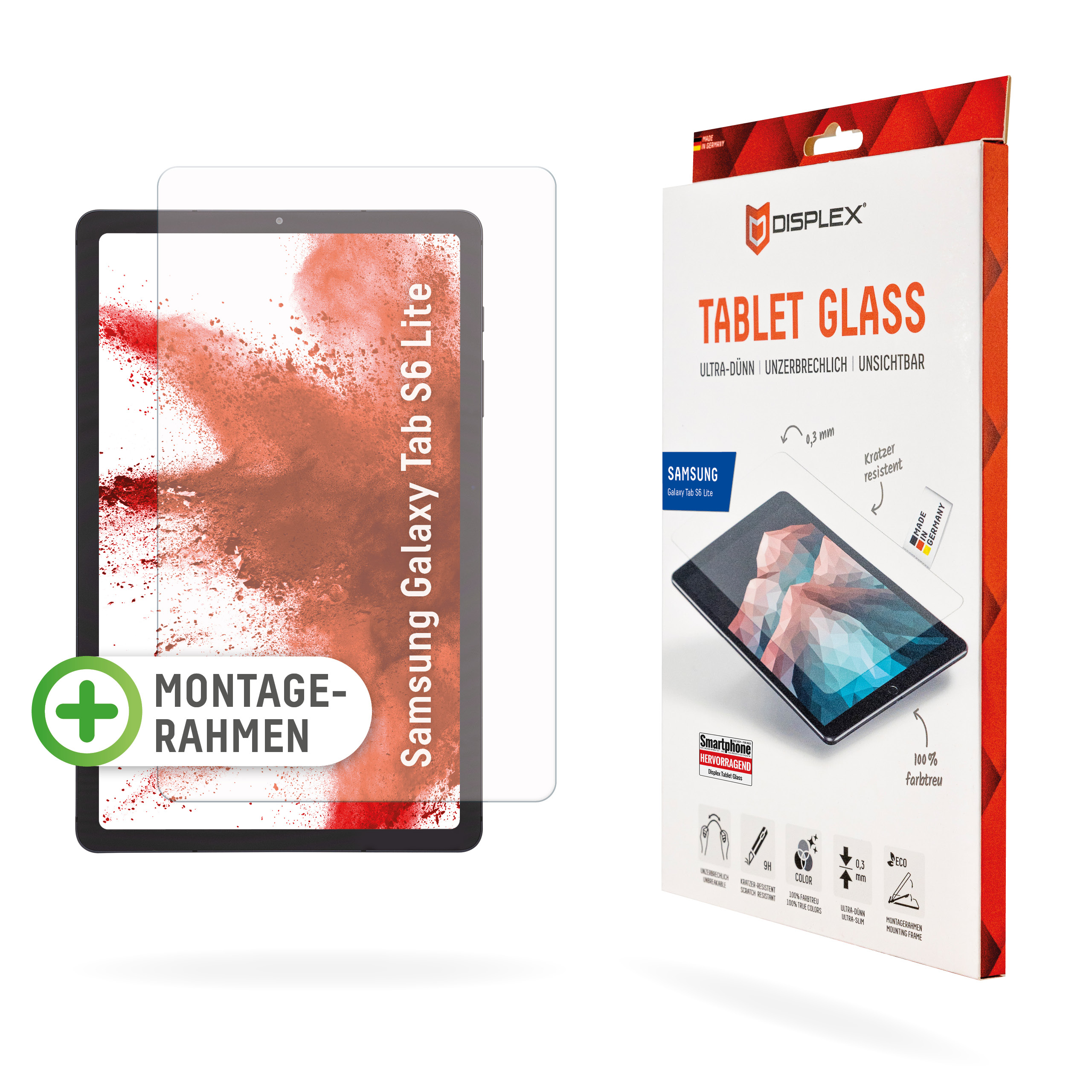 E.V.I. DISPLEX Tablet Glass 10.4" für Samsung Galaxy Tab S6 Lite Transparent