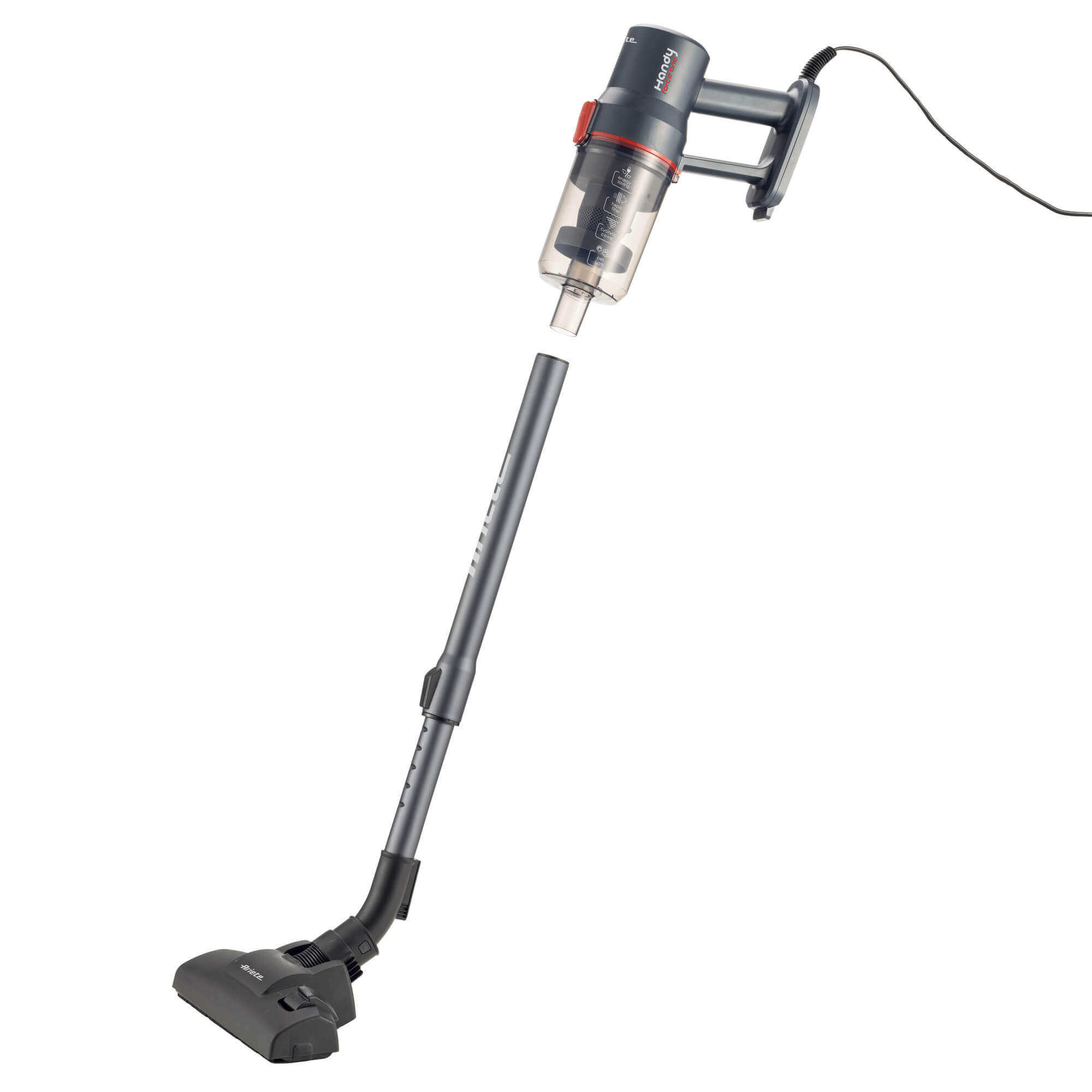Ariete Handy Force One 2in1 Stabstaubsauger 600 W Schwarz