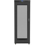 Lanberg FF01-8037-23BL Rack 37U Freistehendes Gestell Schwarz (FF01-8037-23BL)