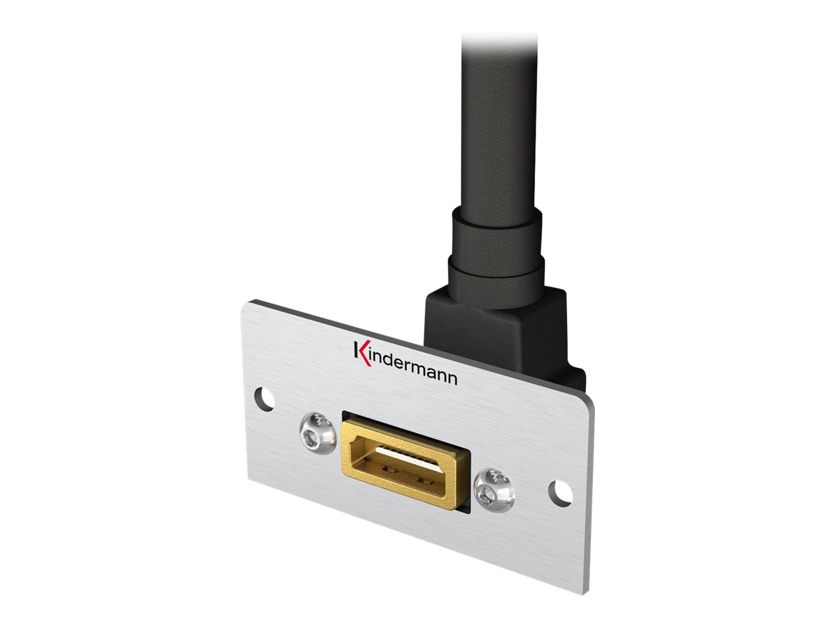 Kindermann Konnect 50 alu HDMI Modular Faceplate-Snap-In Silber