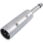 Omnitronic 30226450 XLR Adapter [1x XLR-Stecker 3 polig - 1x Klinkenstecker 6.3 mm (mono)] (30226450)