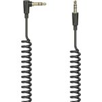 Hama Spiralkabel Flexi-Slim, 3,5-mm-Klinken-St. 90° - Stecker, Stereo, 0,75 m (00205113)