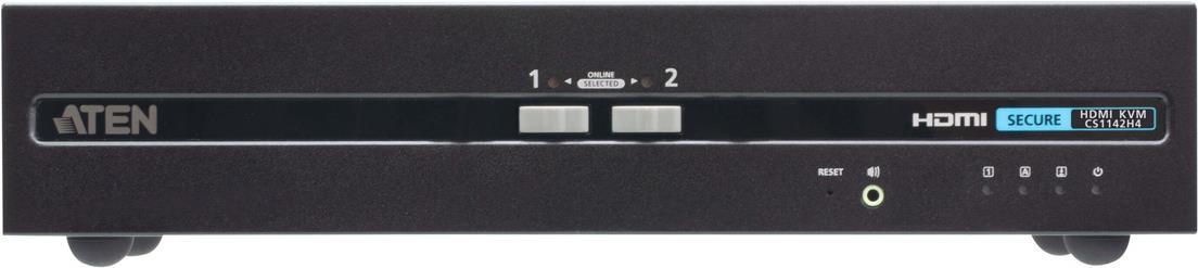 ATEN 2-Port USB HDMI Dual Display Secure KVM-Switch (PSD PP v4.0-konform) (CS1142H4)