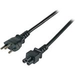 EFB-Elektronik Netzleitung Schweiz Typ 12 - C5 180°, schwarz, 1,8 m, 3 x 0,75 mm² Hersteller: EFB Elektronik (EK495.1,8V2)