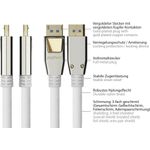 PREMIUM DisplayPort 2.0 Kabel, 54 Gbit/s, UHBR 13.5, 4K @240Hz / 8K @60Hz, Vollmetallstecker, Kupfer (DP20-PY005W)