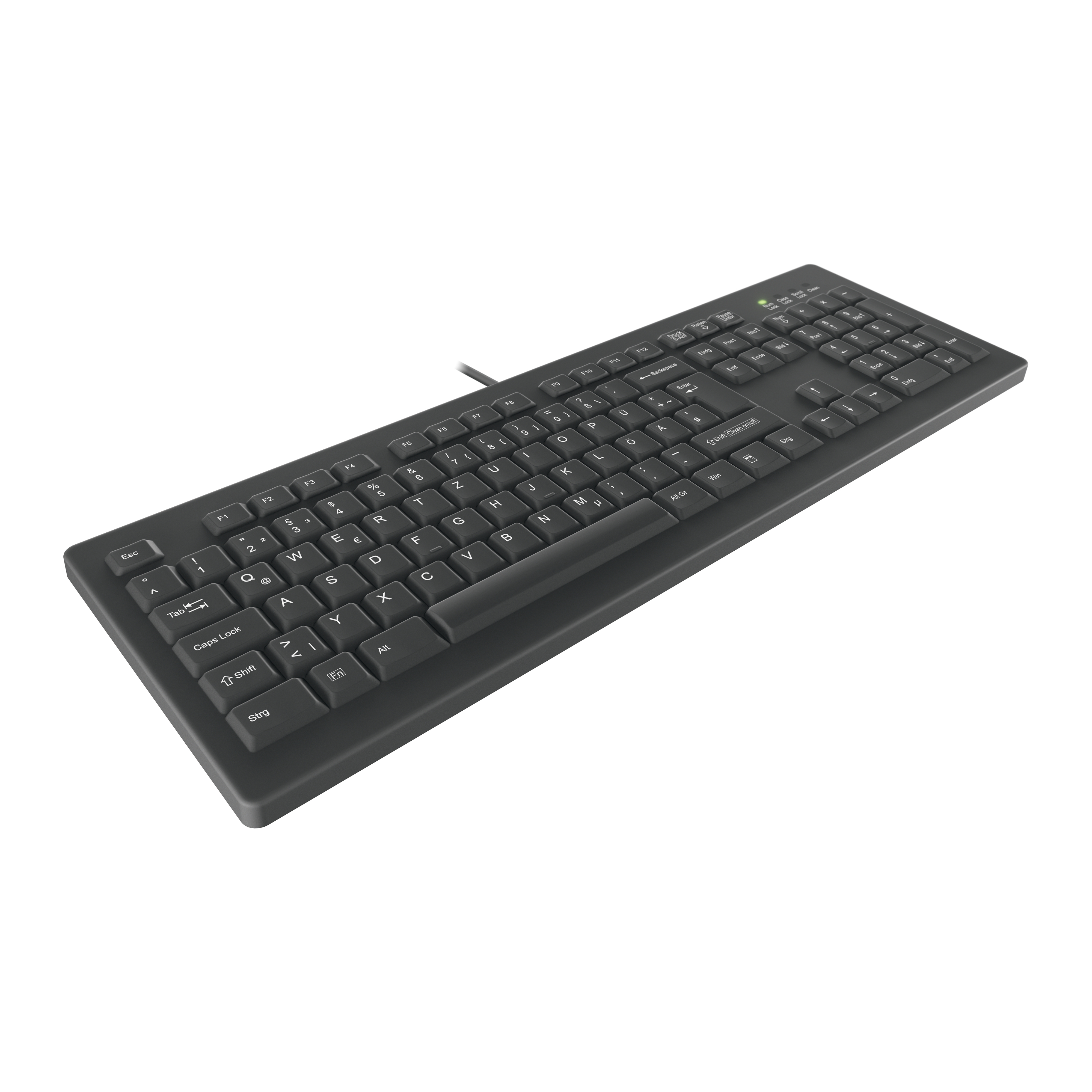 Active Key MedicalKey AK-C8100 kabelgebundene Tastatur USB QWERTZ Schwarz