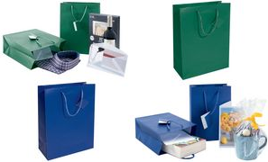 sigel Geschenktüte, mit Mattlack, Größe: L, opalgrün aus Papier, 157 g/qm, mit Geschenkanhänger & farbig - 1 Stück (GT500)