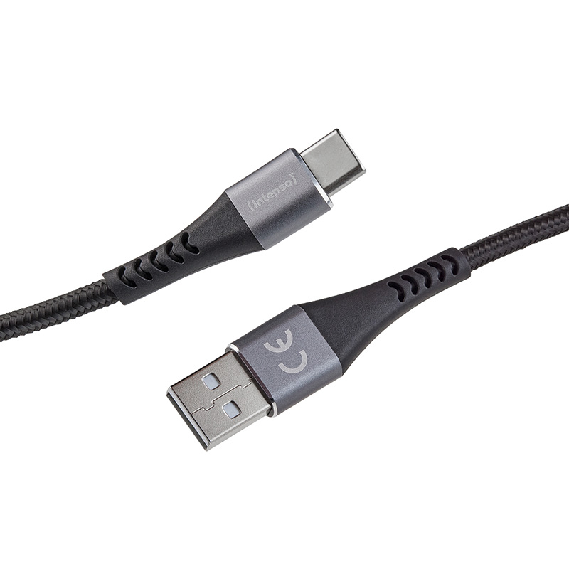 Intenso A315C Nylon USB-A auf USB-C Kabel 1,5 m Schwarz