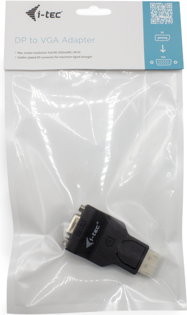 i-Tec Videoadapter DisplayPort (M) zu HD-15 (VGA) (W) (DP2VGAADA)