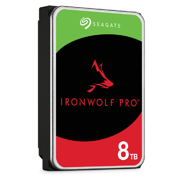 Seagate IronWolf Pro ST8000NT001 Interne NAS-Festplatte 8 TB 3,5" SATA III 7200 rpm 256 MB Schwarz