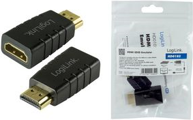 LogiLink HDMI EDID Emulator, schwarz zum Emulieren & Speichern der EDID eines Video-Displays, - 1 Stück (HD0105)