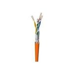 CAT 7 Installationskabel 4x2xAWG23/1 S/FTP - 2xgeschirmt:PIMF+Gesamtschirm (Geflecht) starr LS0H