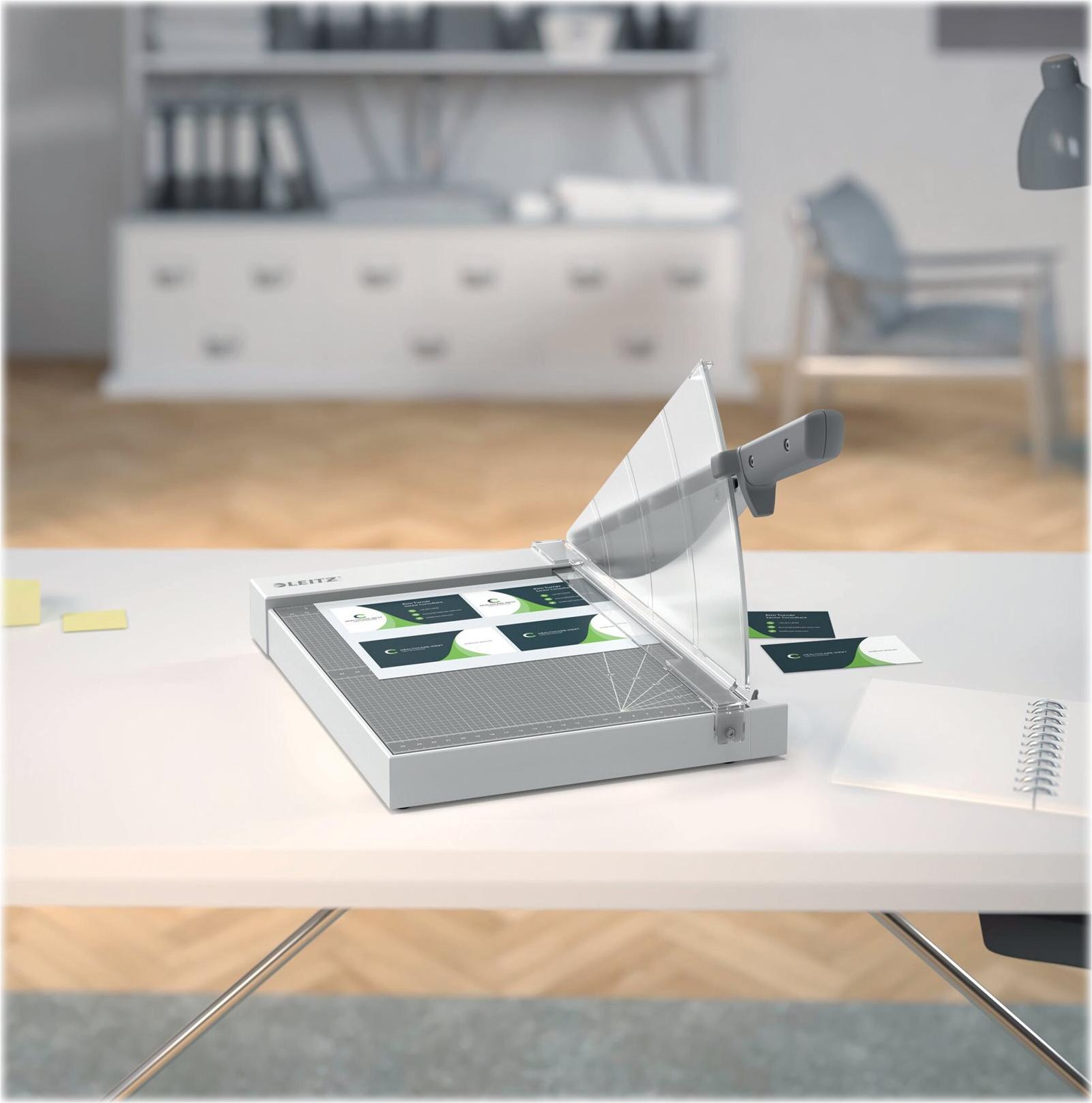 Leitz Precision Home Office A4 Hebelschneider bis 10 Blatt Edelstahl Anthrazit