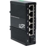 Exsys Switch 5+ Mini Industrie Gigab. 5+1xGigabit SFP PoE+ Web-Managed (EX-62030MPOE-SFP)