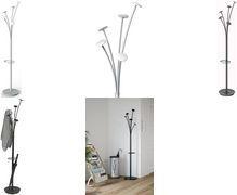 ALBA Garderobenständer FESTIVAL, Höhe: 1.870 mm, schwarz Standrohr aus Stahl, Durchmesser: 38 mm, Standfuß aus - 1 Stück (PMFEST N)