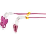 Synergy 21 S217013 Glasfaserkabel 2 m 2x LC 2x SC OM4 Bordeaux - Weiß (S217013)