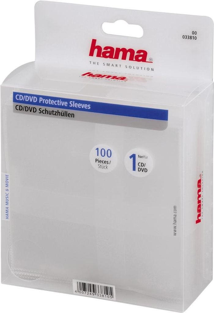 Hama CD/DVD Protective Sleeves (00033810)