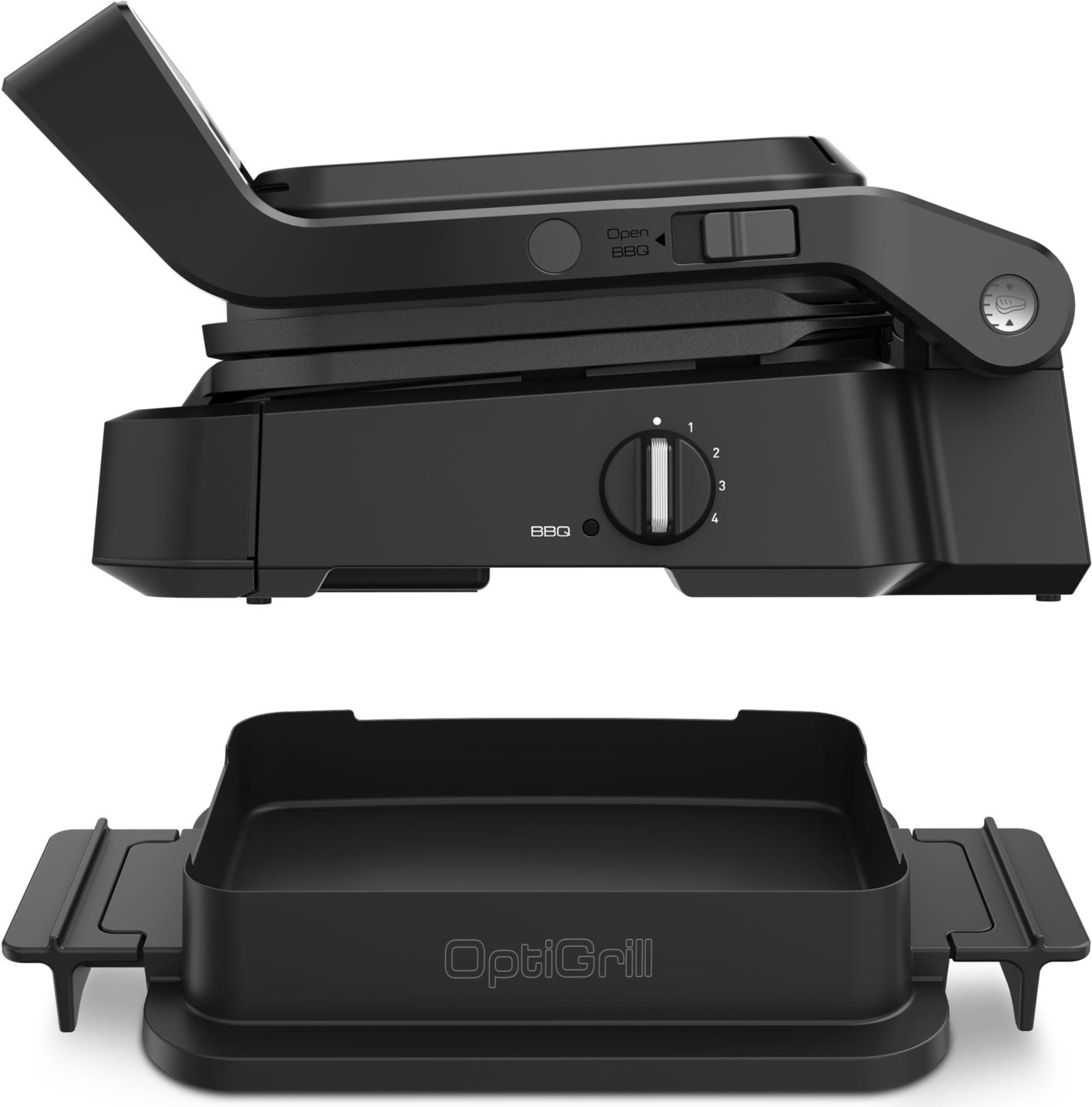 Tefal OptiGrill 4in1 GC7748 Kontaktgrill 600 cm² Schwarz