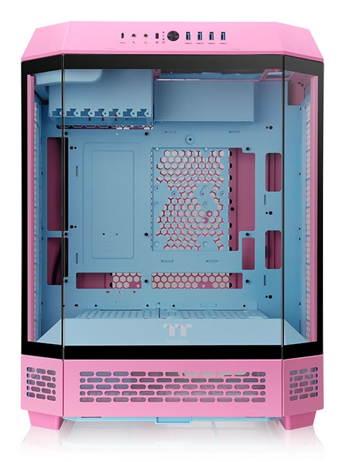 Thermaltake The Tower 600 Midi Tower Tempered Glas (3x) Bubble Pink