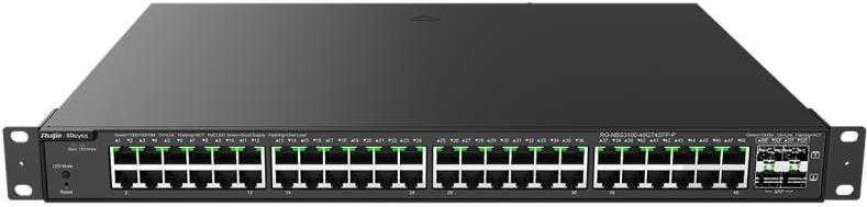 Ruijie Networks RG-NBS3100-48GT4SFP-P Netzwerk-Switch Managed L2 Gigabit Ethernet (10/100/1000) Power over Ethernet (PoE) Schwarz (RG-NBS3100-48GT4SFP-P)