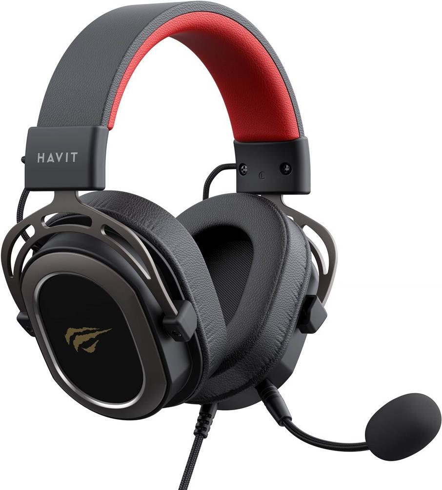 HAVIT H2008D Gaming Headset Kabelgebunden 3,5-mm-Klinke Schwarz, Rot