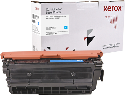 XEROX EVERYDAY CYAN TONER COMPATIBLE WITH HP 657X (CF471X) HIGH CAPAC (006R04348)