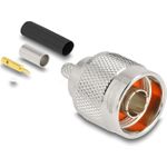 Delock N Stecker zum Crimpen LMR 200mit passendem Schrumpfschlauch (91766)