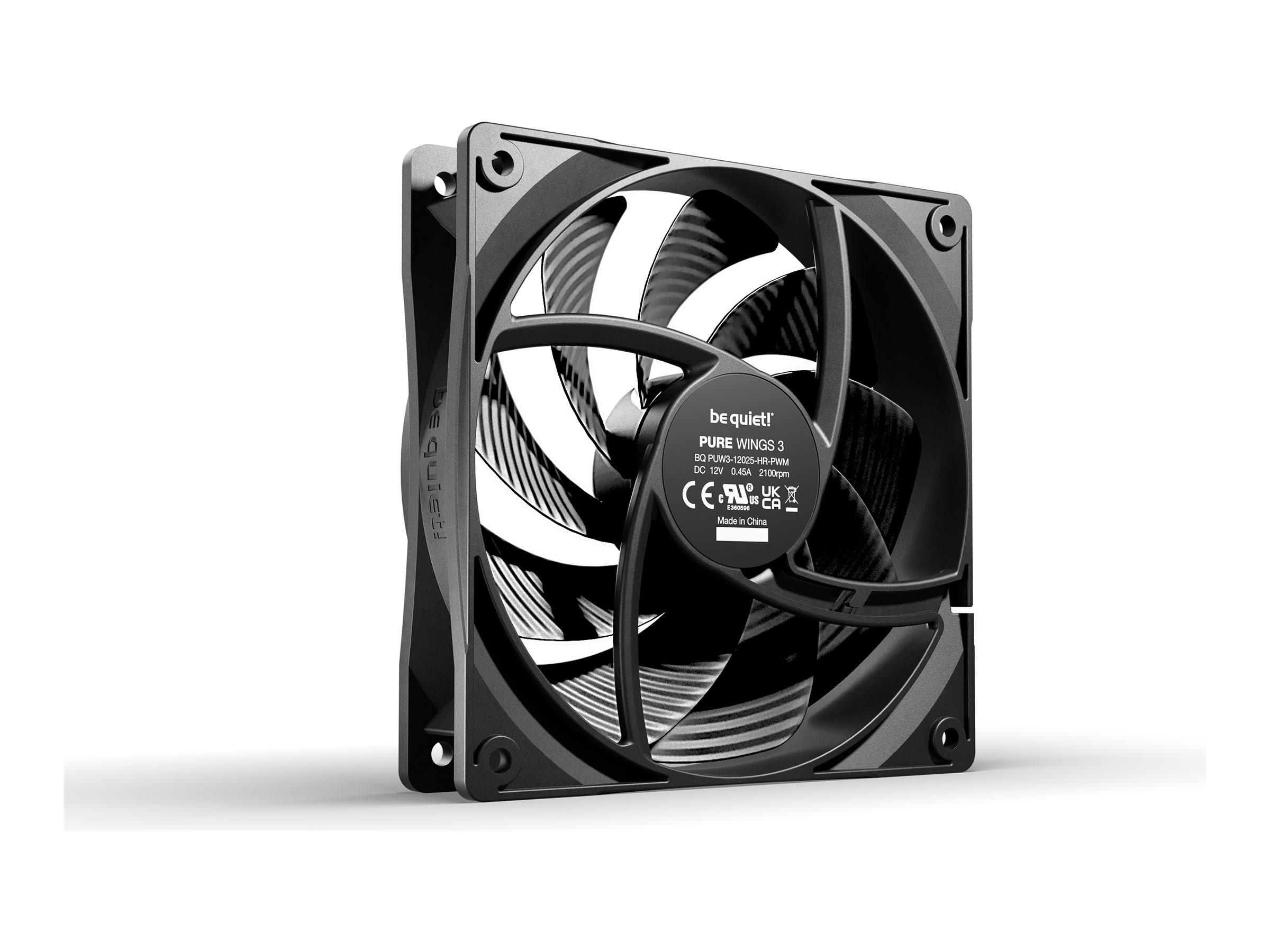 be quiet! Pure Wings 3 120 mm PWM High-Speed Schwarz