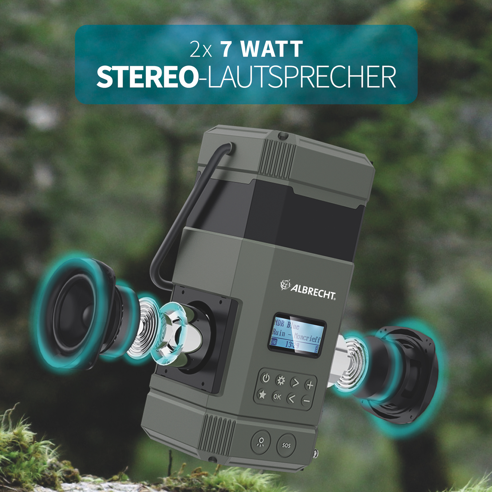 Albrecht DR 114 DAB+ Campingradio Schwarz
