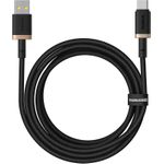 Baseus Dura USB Typ A auf Typ C 60 W Schnellladekabel 2 m Schwarz, Gold (P10377802U01-02)