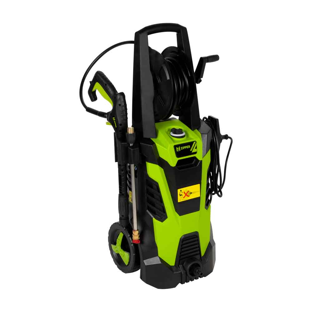 Zipper ZI-HDR195 Hochdruckreiniger 195 bar Kaltwasser 2300 W Schwarz, Grün