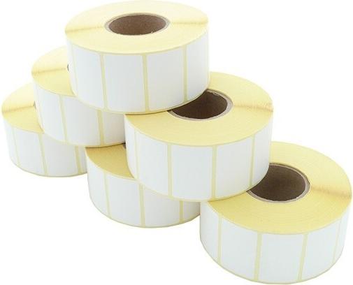 ARTDEV Etikettenrolle - Thermodirekt, 40 x 25mm, D100mm, Kern 40mm, 1650 Etiketten/Rolle, ablösbar (EDA 040-025 K40 D100)